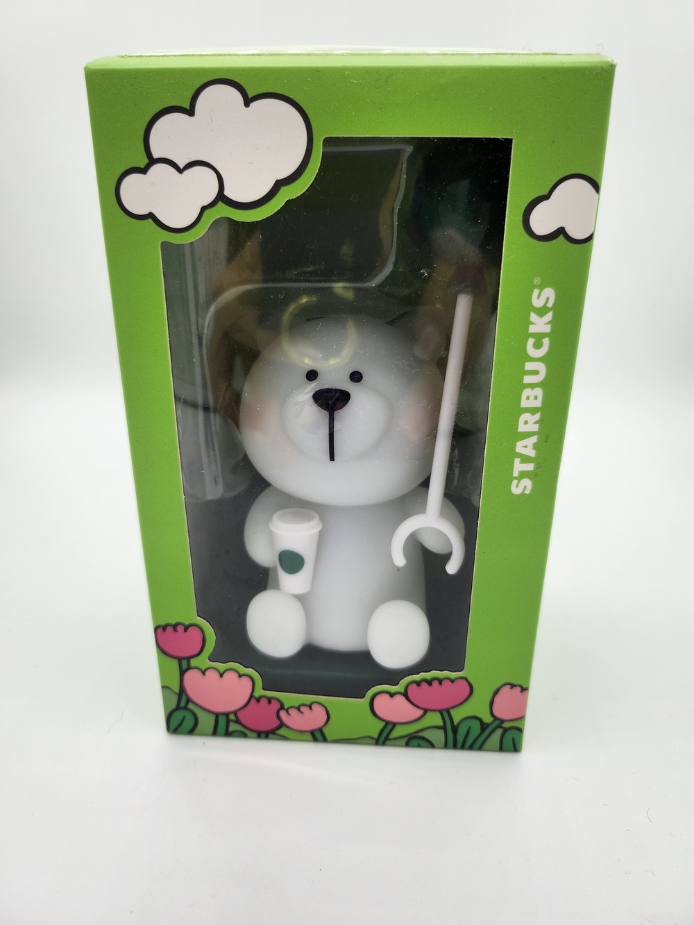 Starbucks White Bear Figure with Balloon Night Light Overseas Collectible NIB
